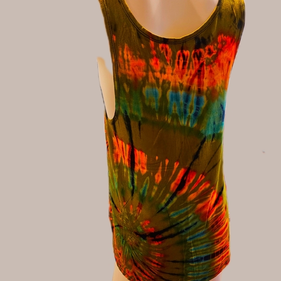 TIE DYE Stretchy Rayon Hi-Lo Crop Top *11 Colors Avail. OS NEW - Picture 7 of 10